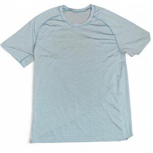 Lululemon Shirt Metal Vent Tech Training Mens Medium Blue Athletic Gym Tee